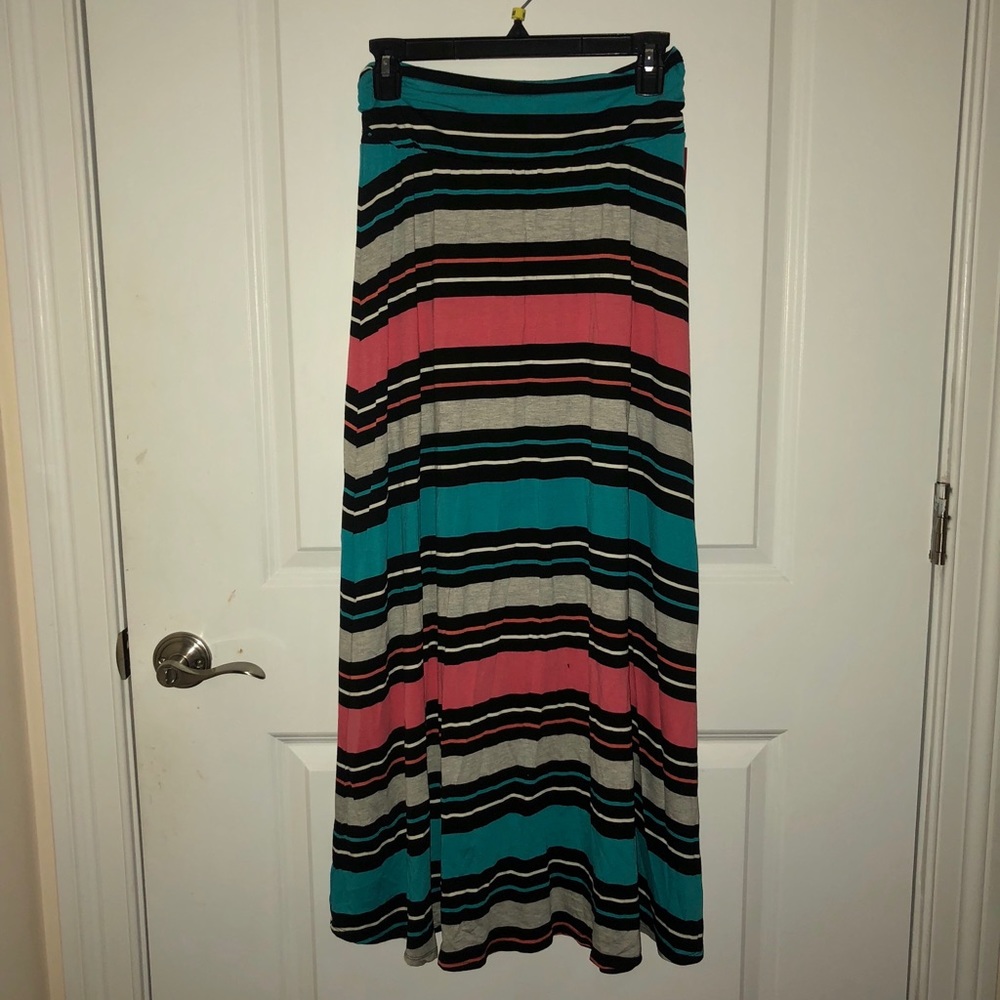 Striped Summer Maxi Skirt